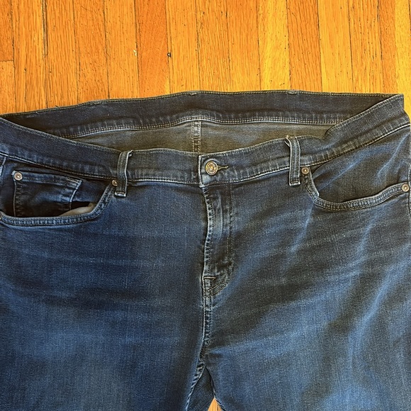 7 For All Mankind Men’s Blue Jeans, Size 40 - Picture 4 of 6